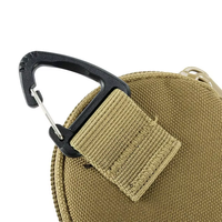 Vente en gros de sac de ceinture tactique de plein air à fermeture éclair mini porte-monnaie Oxford sac étanche pour casque d'écoute petit portefeuille porte-clés