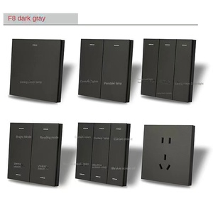 Interrupteur mural minimaliste 3 voies, commande tactile en plastique, 250V 10A IP20 - Product Image 6