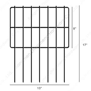 Panneaux de clôture de jardin extérieur 33x43cm en fer antirouille rectangulaires pour potager et barrière anti-animaux - Product Image 5