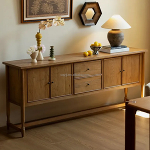 Minimalist Solid Ash/Pine/Red Oak TV Cabinet Handmade Eco-Friendly Storage & Dining <b>Sideboard</b> for Living Room - Product Image 6