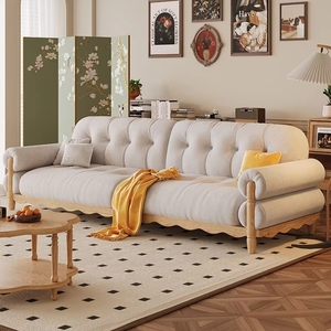 Ensemble de canapés modernes pour salon, tissu vert rétro, style nuage chinois, luxe léger, nouveau design pour la maison - Product Image 3