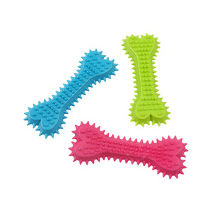 Natural Reusable <b>Dog</b> Toothbrush <b>Stick</b> Chew Toy Dental Bone Rubber Molar <b>Stick</b> Squeaky Bone Shape Toy for <b>Dogs</b> Animals - Product Image 3