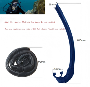 Manguera de Respiración Profesional JFS DS001 de Silicona Completa, Ecológica, Plegable y Portátil para Buceo Libre en Agua de Verano, Material Premium DS001 - Product Image 4
