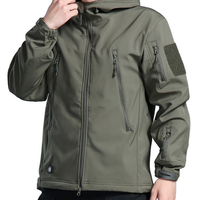 Veste tactique softshell camouflage Multicam CP pour adultes, coupe-vent, imperméable, col montant, fermeture éclair, polaire, pour sports de plein air