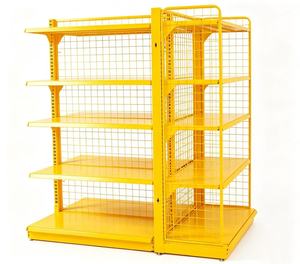 Estantería Góndola Perforada de Doble Cara para Supermercado, Multifuncional, Fabricada con Materiales Metálicos de Acero Duradero - Product Image 1