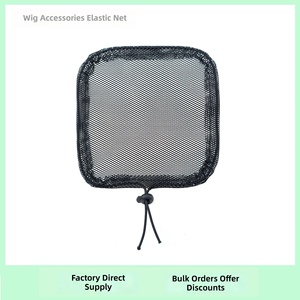 Accessoires pour perruques : Bonnet en dentelle, <span class=keywords><strong>filet</strong></span> à <span class=keywords><strong>cheveux</strong></span> en maille élastique avec cordon de serrage, style rétro, couleur OMBRE, modèle Bud-Release, base pour queue de cheval, <span class=keywords><strong>filet</strong></span> à <span class=keywords><strong>cheveux</strong></span> pour boucler - Product Image 3