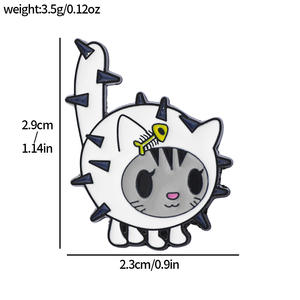 شارة معدنية كرتونية إبداعية من Tokidoki لطيفة لعائلة الصبار سهلة المطابقة دبوس زخرفي 5 من القصدير النقش - Product Image 4