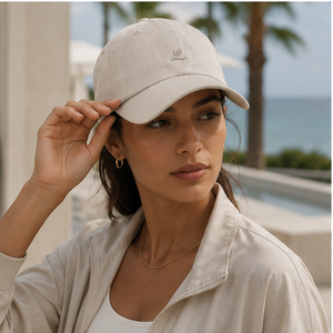 Gorra de golf y béisbol de lujo discreto y deportiva, de gasa, de secado rápido, ligera, con bordado tonal, ajustable, estilo minimalista, tipo Dad Hat - Product Image 3