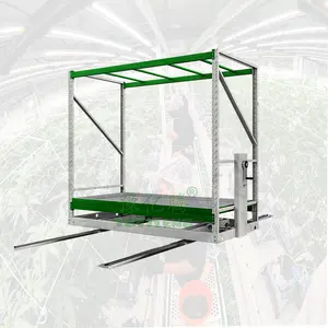 Vertical Ebb And Flow Grow Racks Hydro Table Rolling Benches Grow Tables With Wheels