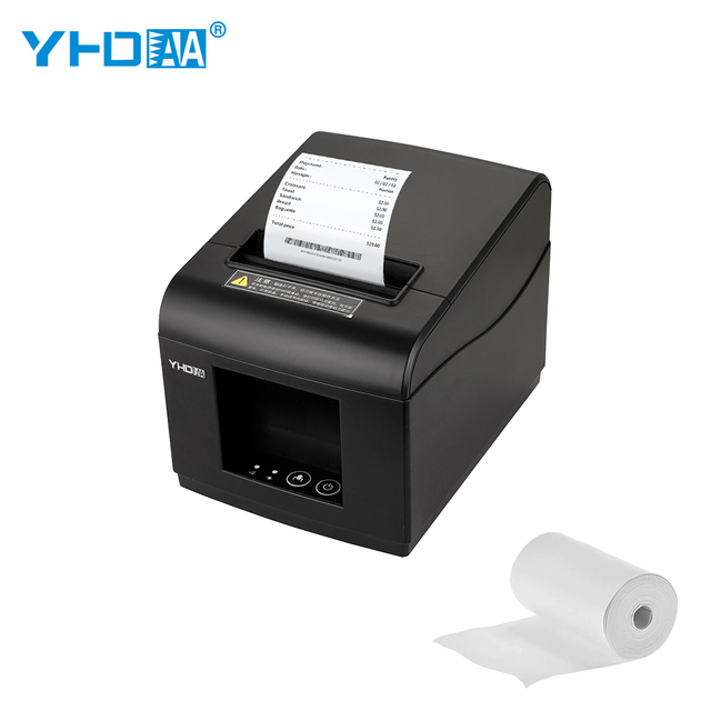 YHD-80E 260mm/s Fast Printing Billing Ticket Printer Auto Cutter 3 Inch 80mm Desktop Thermal Receipt Printer