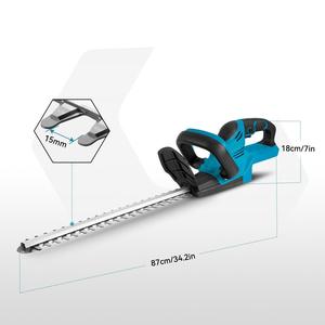 Taille-haie portable industriel à batterie Li-Ion, mini-tondeuse électrique légère, facile à utiliser, pour l'élagage domestique, lame de 22 cm, garantie 1 an - Product Image 6