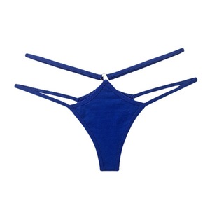 Tangas Sólidas Tipo G-string para <span class=keywords><strong>Mujer</strong></span>, Sin Costuras, de Cintura Baja, Cómodas, de <span class=keywords><strong>Microfibra</strong></span>, para Hacer Ejercicio, Paquete de Ropa Interior - Product Image 1