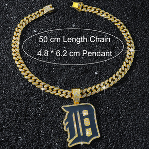 Nuevo Collar con Colgante Geométrico de Aleación Brillante de Diseño Sencillo y Personalizable 2026, Collar Hiphop para Hombre, Joyería al por Mayor de Moda - Product Image 5