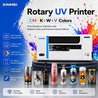 Impresora UV Rotativa Industrial XINMEI, Impresora de Cilindros para Vasos, Botellas y Tazas, Máquina de Impresión UV a Todo Color de 360 Grados