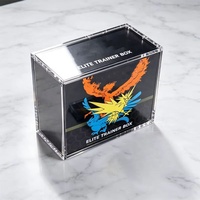 Boîte de présentation en acrylique personnalisée avec protection UV pour BCG ETB Booster Bundle, boîte de rangement magnétique pour collection