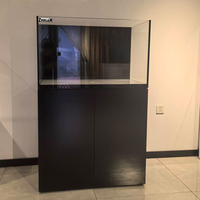 Nouveau modèle d'aquarium en verre pour récif corallien d'eau salée avec boîtier d'alimentation et zone de débordement ultra-mince - Personnalisable pour salon