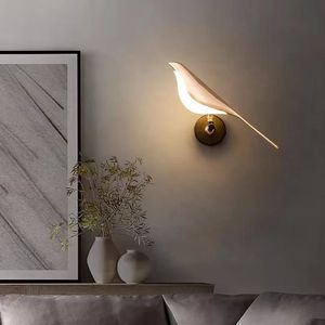Trang Trí Hiện Đại Trong Nhà Khách Sạn Nhà Phòng Ngủ Sáng Tạo Chim Nội Thất Tường Đèn Đèn Treo Tường Vàng Acrylic Tường Ánh Sáng - Product Image 5