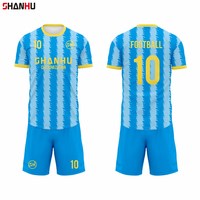 Tenue de football personnalisée : Maillot domicile et extérieur avec logo, respirant en polyester pour ensemble uniforme de football et tenues de sport