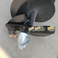 Tarière hydraulique RB3500 avec moteur à engrenages, accessoire de pelle excavatrice économique pour le forage et le creusement de trous de poteaux