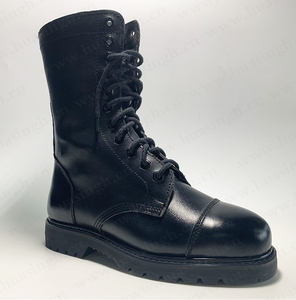 Lxg รองเท้าบูทผู้ชายหนังแท้สีดำกันลื่นสีดำเต็มรูปแบบรองเท้าบูทยุทธวิธี <span class=keywords><strong>DMS</strong></span> สำหรับฝึกซ้อมทุกวันรองเท้าบูทผู้ชายสีดำเย็บ HSM010แน่น - Product Image 2