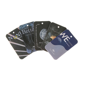 Vente en gros de désodorisant de voiture de forme ronde avec logo personnalisé <span class=keywords><strong>cintre</strong></span> en papier absorbant longue durée désodorisant de carte de parfum - Product Image 3