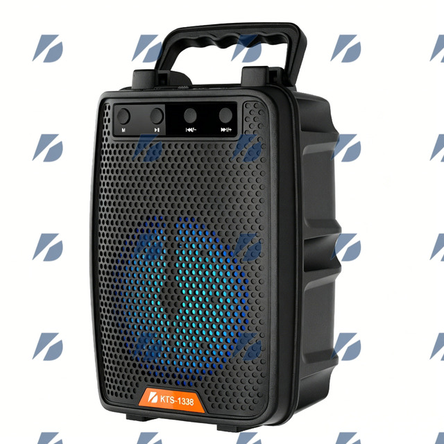 KBroad KTS-1338 Wireless Portable Outdoor Speaker with FM Radio 5-10W Output 1000-2000mAh Battery-for Outdoor Karaoke & Parties
