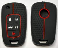 Étui de clé de voiture en silicone souple à 4 boutons, résistant aux rayures, pour Toyota Camry RAV4 Corolla