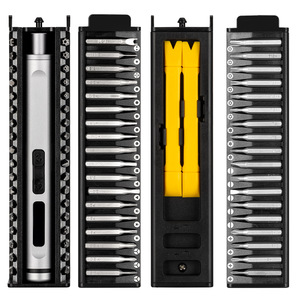Juego de destornilladores eléctricos de precisión de 238 mm de grado profesional con 30 puntas para reparación de teléfonos y uso doméstico - Product Image 1