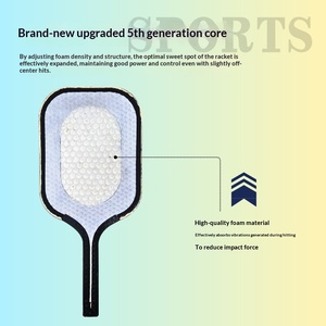 Raqueta de Pickleball Profesional de Fibra de Carbono de 5ª Generación, Nueva, con Núcleo de Panal T700 de 16 mm, Prensada en Caliente Directo de Fábrica - Product Image 3