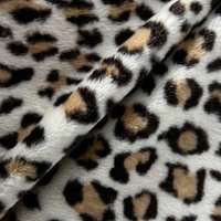 Großhandel Umweltfreundlicher Nerzfell-Print Gestrickter Trikot-Stoff Abriebfest Winddicht Knitterfrei Anti-Pilling OEM