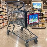 QUANTITÉ MINIMALE DE COMMANDE 100 Unités A4 Taille Chariot Panneau D'affichage Publicitaire Fabricant, Chariot de Supermarché de Panneau de Publicité
