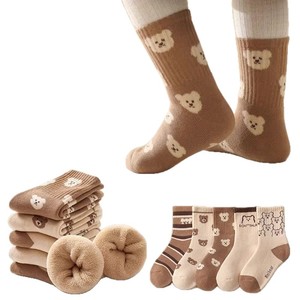 Thickened Children Socks Warm Terry Cloth Mid Calf Cartoon Anti Slip For Boys Kids Babies Autumn Winter Floor Socks - Product Image 1
