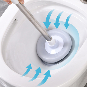 FF5134 salle de bain <span class=keywords><strong>cuisine</strong></span> bouché évier vidange plongeur haute pression poussée plongeant longue poignée en caoutchouc tasse toilette plongeur - Product Image 6