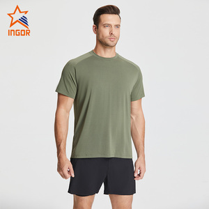 Ingor हल्के पुरुष पेशी सक्रिय फिटनेस पहनने खेल रनिंग शर्ट Mens फिटनेस जिम टी शर्ट - Product Image 2