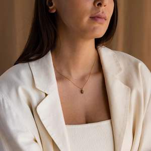 Natural Stone Birthstone Pendant Necklace Gold Plated Link Romantic Star Shape Pattern for Buddhism <strong>Celebrations</strong> - Product Image 3