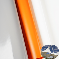 Produits chimiques non toxiques chlorure de polyvinyle (PVC) matériaux de charpente efficaces bâtiments en tissu innovant bâche de maison flexible
