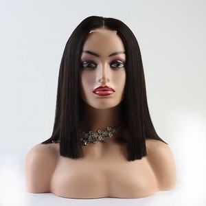Wig Rambut Asli Brasil 2*6 Bob, Warna Alami, Lurus, dengan Penutup Renda Transparan, Wig Pendek untuk Wanita - Product Image 2