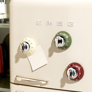 2026 Retro Magnetic Mechanical Kitchen <b>Timer</b> No Battery Required Visual Countdown Alarm Clock For Cooking Baking Study Gym - Product Image 1