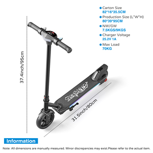 Factory OEM ODM 150W Motor 16Km/h, Light-Up 2 Wheels Scooter, <b>Iron</b> Frame Waterproof for Teens QK-S20 Dual Safety - Product Image 2