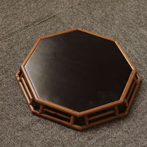 Chinese-style heavy <b>tea</b> set, hexagonal <b>tray</b> made of old Xiangfei bamboo, <b>tea</b> <b>tray</b>, scholar's <b>tray</b>, storage <b>tray</b>, Anji <b>tea</b> - Product Image 4