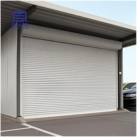 Porte à enroulement en aluminium prix usine, porte industrielle extérieure isolée, résistante au vent et antivol pour entrepôt