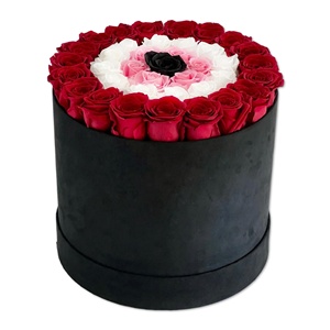 Logotipo personalizado Día de San Valentín Rosas de larga duración Regalo floral Inmortal Preservado <span class=keywords><strong>Devis</strong></span> Eyses Flor de Rosa eterna en caja - Product Image 3
