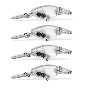 Rongang 10cm 12.8g Esca Artificiale Rock 'n' Roll a Due Sezioni - <span class=keywords><strong>Trasparente</strong></span>, Grezza (Non Verniciata) - Product Image 5