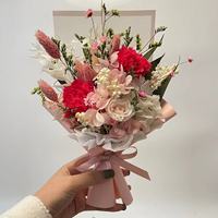 HFlora Hot Seller Limonium Boho Arrangement floral de fleurs roses Bouquets de fleurs Bouquets de mariée