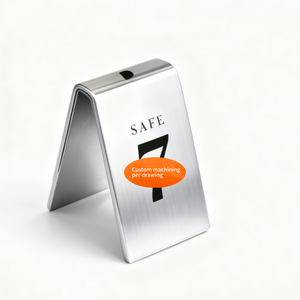 Plaque de numéro de table de restaurant personnalisée - Acier inoxydable/Laiton/Aluminium/Titane usiné CNC, percé, découpé au laser, fabrication multi-artisanat sur mesure - Product Image 2