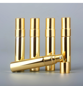Mini Fashion 10 ml Leak-proof Refillable Perfume <b>Spray</b> Bottle Electroplated Gold <b>Silver</b> Black Glass Silk Screen Printed Cosmet - Product Image 5