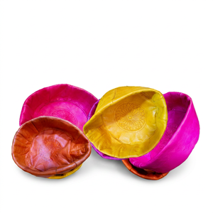 EXXOT DESIGN Pouf ottoman marocain en cuir véritable fait main, design moderne pliable, taille personnalisée, salon, hôtel - Product Image 1