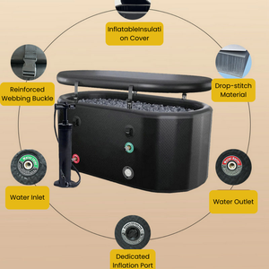 Banheira Inflável de Imersão em Água Fria para Recuperação de Atletas, Banheira de Gelo Portátil - Product Image 5