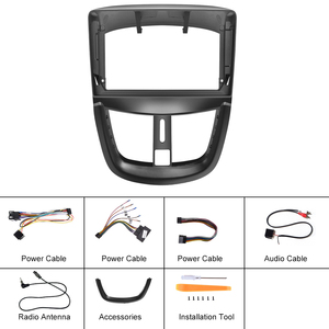 Podofo 9'' Kit de cadre et panneau de tableau de bord pour Peugeot 207 2009-2013, Accessoires automobiles, Cadre de façade radio, Fournisseur en gros - Product Image 6