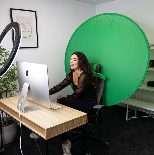 Chair Green Screen Collapsible Non Translucent Portable Background for Chair